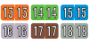 Barkley Compatible Yearband Labels, 3/4" X 1-1/2" - Roll of 500