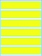 LabelsAnywhere� Label Stock, 8� Folder Labels for Inkjet Printers, (6) 8� X 1.5� Labels Per Sheet - Pkg of 50 Sheets