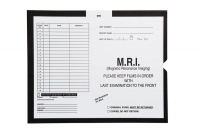 M.R.I., Black - Category Insert Jackets, System II, Open End - 14-1/4" x 17-1/2" (Carton of 250)