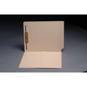 14 pt Manila Folders, Full Cut End Tab, Letter Size, 1/2 Pocket Inside Front, Fastener Pos #1 (Box of 50)