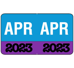 Month/Year Labels 2023 - April - 225 Labels Per Pack - 1-1/2