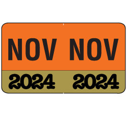 Month/Year Labels 2024 - November - 225 Labels Per Pack - 1-1/2