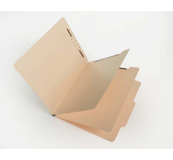 15 Pt. Manila Classification Folders, 2/5 Cut ROC Top Tab, Letter Size, 2 Dividers (Box of 25)