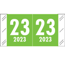 Col'R'Tab 2023 Year Label - LIGHT GREEN - 3/4
