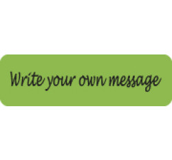 Allergy Warning Labels, "Write your own message" - Fl Green, 2 1/2" X 3/4" (Roll...