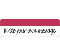 Allergy Warning Labels, "Write your own message" - Red/White, 2 1/2" X 3/4" (Rol...