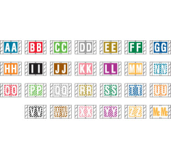Col'R'Tab Compatible Alpha Labels, Laminated Stock, 1" X 1-1/2" Individual Lette...