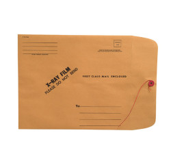 X-Ray Film Mailers, 28lb Brown Kraft, 11" x 13", String and Button Closure (Carton...