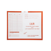 I.V.P., Orange #165 - Category Insert Jackets, System II, Open Top - 14-1/4