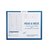 Head & Neck, Process Blue - Category Insert Jackets, System I, Open Top - 14-1/4