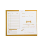 Bone, Yellow #109 - Category Insert Jackets, System I, Open End - 14-1/4