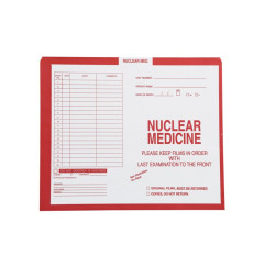 Nuclear Medicine, Red #185 - Category Insert Jackets, System I, Open Top - 10-1/2