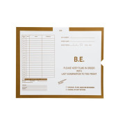 B.E. (Barium Enema), Gold #117 - Category Insert Jackets, System I, Open End - 14-1/4