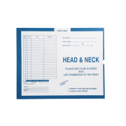 Head & Neck, Process Blue - Category Insert Jackets, System I, Open End - 14-1/4