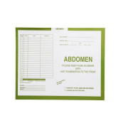 Abdomen, Yellow/Green #381 - Category Insert Jackets, System I, Open Top - 14-1/4