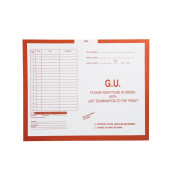 G.U. (Genito-Urinary), Orange #165 - Category Insert Jackets, System I, Open Top - 14-1/4
