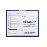 Mammography, Dark Blue #287 - Category Insert Jackets, System I, Open Top - 14-1/4