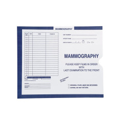 Mammography, Dark Blue #287 - Category Insert Jackets, System I, Open End - 10-1/2