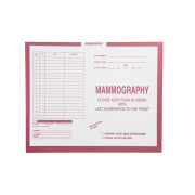 Mammography, Pink #190 - Category Insert Jackets, System II, Open Top - 14-1/4
