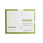 Abdomen, Yellow/Green #381 - Category Insert Jackets, System I, Open End - 14-1/4