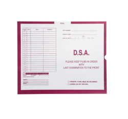 D.S.A., Magenta #233 - Category Insert Jackets, System I, Open End - 14-1/4