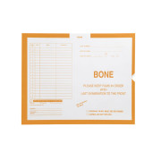 Bone, Yellow #115 - Category Insert Jackets, System II, Open End - 14-1/4