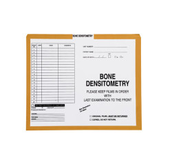 Bone Densitometry, Yellow/Green #381 - Category Insert Jackets, System I, Open Top - 10-1/2