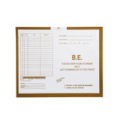 B.E. (Barium Enema), Gold #117 - Category Insert Jackets, System I, Open Top - 14-1/4