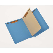 14 Pt. Color Folders, Full Cut End Tab, Letter Size, 1 Divider Installed, Mylar Reinforced Spine (Box of 40)