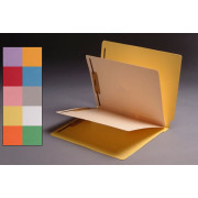 14 Pt. Color Folders, Full Cut End Tab, Letter Size, 2 Dividers Installed (Box of 25)