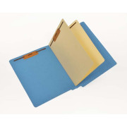11 Pt. Color Folders, Full Cut End Tab, Letter Size, 2 Dividers Installed (Box of 40)