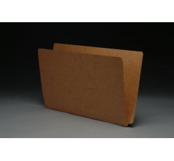17 pt Brown Kraft Folders, SFI Compatible, Full Cut End Tab, Legal Size, Drop Front (Box of 50)