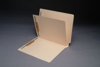 11 Pt. Manila Folders, Full Cut End Tab, Letter Size, 1 Divider Installed (Box of 40)