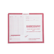Mammography, Pink #190 - Category Insert Jackets, System II, Open Top - 10-1/2