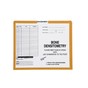 Bone Densitometry, Yellow/Green #381 - Category Insert Jackets, System I, Open Top - 10-1/2