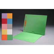 11 pt Color Folders, Full Cut End Tab, Letter Size, Full Back Pocket, Fastener Pos #1 (Box of 50)
