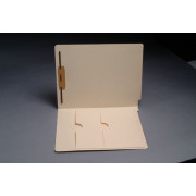 11 pt Manila Folders, Full Cut End Tab, Letter Size, Double Pockets Inside Front, Fastener Pos #1 (Box of 50)