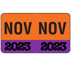Month/Year Labels 2023 - November - 225 Labels Per Pack - 1-1/2