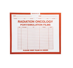 Radiation Oncology, Orange #165 - Category Insert Jackets, System I, Open Top - 14-1/4