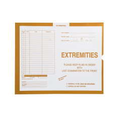 Extremities, Yellow #109 - Category Insert Jackets, System I, Open Top - 14-1/4