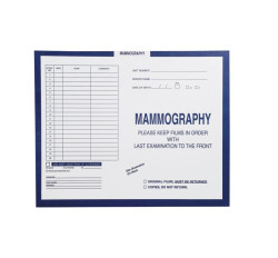 Mammography, Dark Blue #287 - Category Insert Jackets, System I, Open Top - 14-1/4