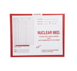 Nuclear Medicine, Red #185 - Category Insert Jackets, System I, Open Top - 14-1/4