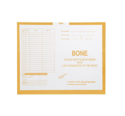 Bone, Yellow #109 - Category Insert Jackets, System I, Open Top - 14-1/4