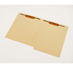 11 pt Manila Folders, Full Cut End Tab, Letter Size, 1/2 Pocket Inside Front, Fasteners Pos ...