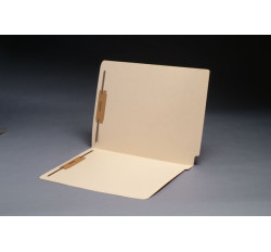 11 pt Manila Folders, Full Cut 2-Ply End Tab, Letter Size, Drop Front, Fastener Pos #1 & #3 (Box of 50)