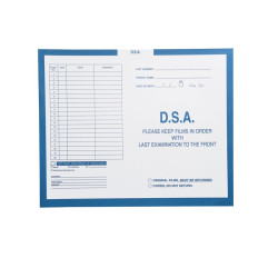 D.S.A., Blue #299 - Category Insert Jackets, System II, Open Top - 14-1/4