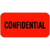 HIPAA Labels, Confidential - Red, 1.5" X .75" (Roll of 250)
