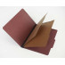 25 Pt. Pressboard Classification Folders, 2/5 Cut ROC Top Tab, Legal Size, 2 Dividers, Carnelian Red (Box of 15)