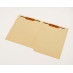 11 pt Manila Folders, Full Cut End Tab, Letter Size, 1/2 Pocket Inside Front, Fasteners Pos #1 & #3 (Box of 50)