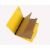 25 Pt. Pressboard Classification Folders, 2/5 Cut ROC Top Tab, Letter Size, 2 Dividers, Bright Yellow (Box of 15)